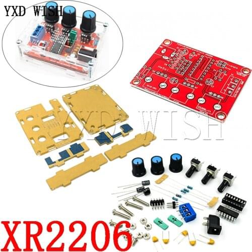 1Hz -1MHz XR2206 Function Signal Generator DIY Kit Sine/Triangle/Square Output Signal Generator Adjustable Frequency Amplitude