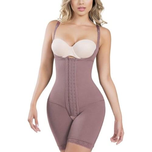 Highly Compressive Design Control Bodysuit With Butt-Lift Body Shapers Women Slimming Shapewear bbl Post op surgery supplies