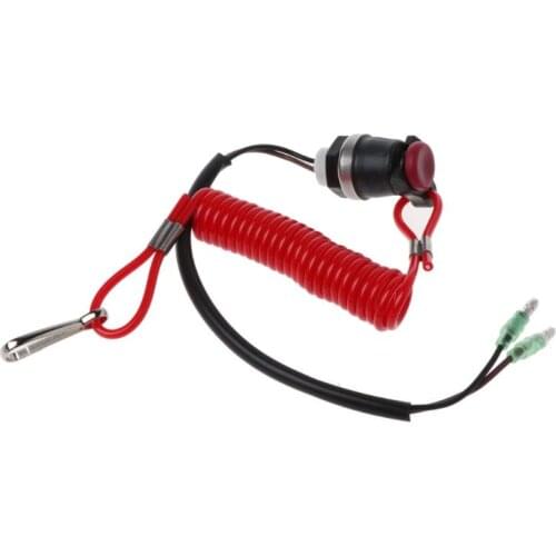 652F Boat Outboard Engine Motor Kill Stop Switch Motorboat Safety Tether Lanyard Cord Switch for yamaha Marine Mercury Tohatsu
