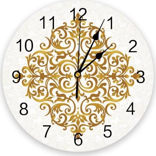 Art Baroque Texture 3D Wall Clock Modern Design Brief Living Room Decoration Kitchen Clock Art Wall Watch Home Decor