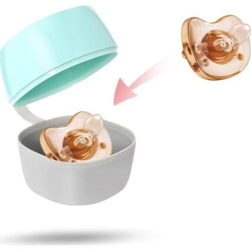 Portable Kids Pacifier Storage Box Travel Baby Nipple Case Infant Pacifier Holder Newborn Nipple Cradle Box Nipple Accessories