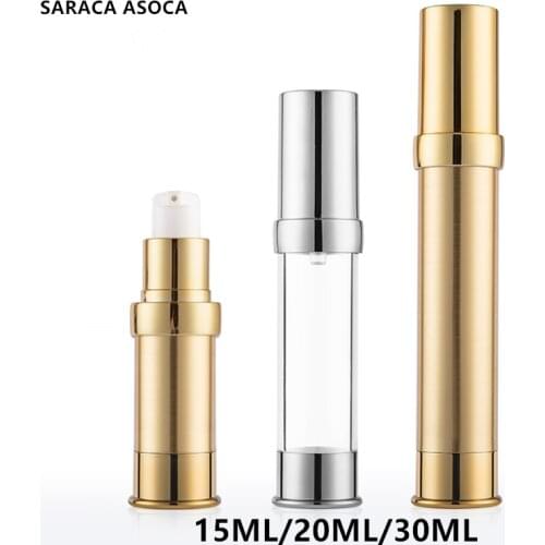 30pcs/lot 30ml Empty Airless pump plastic Bottles Vacuum Pressure Emulsion Bottle With Lotion Pump Cosmetic packaging bottling