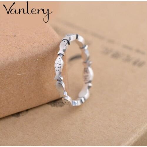 Romantic Trendy Charm Fish Rings For Women Men Boho Knuckle Party Rings Punk Cocktail Jewelry Girls Gift