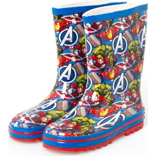 2019 New Disney Superhero Avengers Green Giant Rain Boots Boy Waters Slip