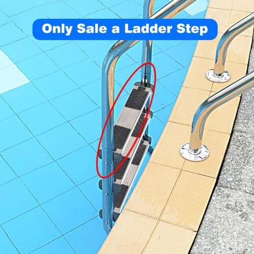 Ladder Step Replacement Stainless Steel Step With 2 Screws For Swimming Pool Non-Slip Pedal Anti-rust Underwater Ladder Pedal