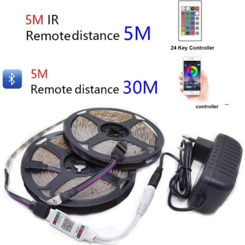 Bluetooth-compatible LED Strip RGB Led Light Tape SMD 2835 DC12V LED Light 5m 10m diode Ribbon Flexible with Bluetooth remote