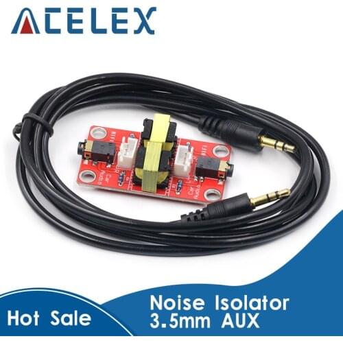 Taidacent Audio Noise Common Ground Noise Isolator 3.5mm AUX Noise Filter Isolator Car Audio Navigation GPS Current Sound Filter