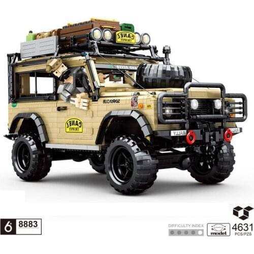Technical Scale Range Defender Rovers 4x4 car camels building block ORV model vehicle steam DIY bricks toys collection for gifts