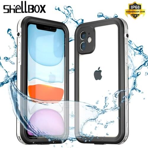 SHELBOX IP68 Waterproof Phone Case for iPhone 11 Pro Max Swimming Underwater Sport Cover Case for iPhone 11 Pro Shockproof Case