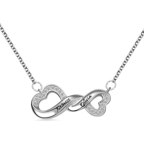 YSH new personalise 925 sterling silver engraving Name unlimited Necklace 2020 Woman Luxury DIY Custom Jewelry Gift Free Shippin