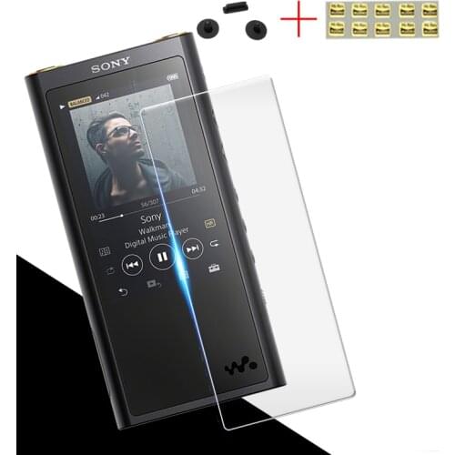 Tempered Glass Screen Protector Film For SONY NW-ZX300 NW-ZX300A ZX300 With Dust Plug