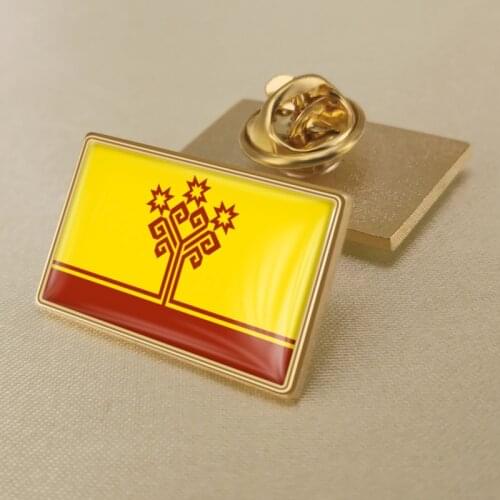 Coat of arms of Chuvashia Flag Lapel Pins/Broochs/Badges