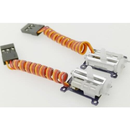 1 Pair 1.5g Analog Micro Linear Servo For RC Airplane for SMALL RC Helicopter Airplane with JST/JR cable