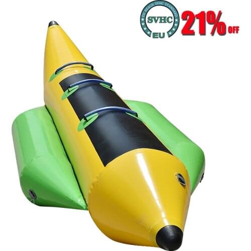 1PC New Banana Boat On Water Inflatable Water Fish Water Banana Boat Large Surf Water Inflatable Toys Single Row 3 Seat