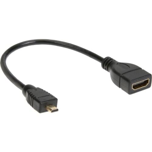 1pcs V1.4 Male to Female HDMI to Micro HDMI Cable 1080p Adapter Connector Cable Short 17cm HDMI extended cable for mobile phone
