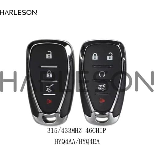 4/5 Button Car Remote Key For Chevrolet Cruze Malibu Spark Camaro Equinox 2016 2017 2018 315/434Mhz ID46 HYQ4BAA/EA with lo