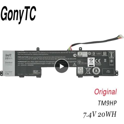 GONYTC TM9HP Laptop keyboard battery for Dell Latitude 13 7350 J84W0 FRVYX 0FRVYX 2ICP4/55/82 0J84