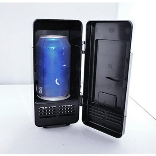 5V USB Mini Fridge Mini Car Refrigerator Multi-Function for Home Travel Drink Cooler Dual-use Box Cooler Warmer Refrigerator