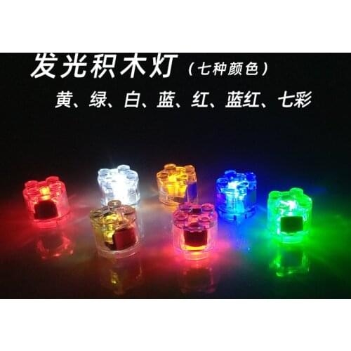 Colorful Color LED Lights Luminescent Lamp Accessories Round Led The Flash Luminous Building Blocks DIY Toy Set MOC Light Bricks