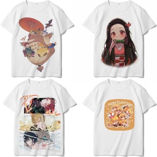Demon Slayer Childrens T-shirts Girls Tops Tees Kids Tshirt Clothes Gift Child T-shirt For Boys Kimetsu No Yaiba