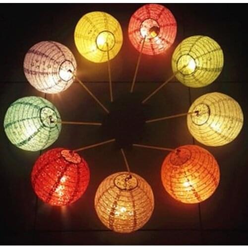 8-16Inch/20-40cm Waterproof Cloth Chinese Lanterns Outdoors Festival Wedding Party Garden Hanging Light Decor lanterns Decor