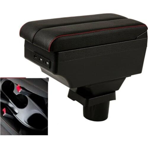 For chevrolet onix armrest box double layer with usb interface