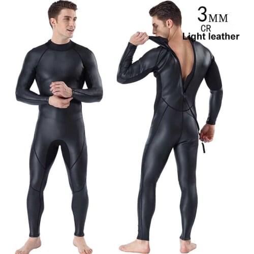 3MM wetsuit mens light leather wetsuit triathlon CR rubber cold and warm wetsuit wetsuit