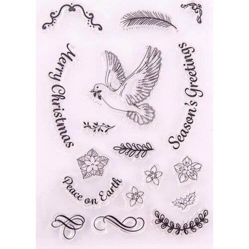 Hot selling Seagull alphabet transparent clear stamp / silicone seal roller stamp DIY scrapbook album / card production