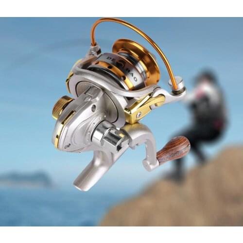 10 Bearings Mini Fishing Spinning Reel Wood Handle Ice Rock Fishing Wheel Tackle Carp Fishing Accessories peche
