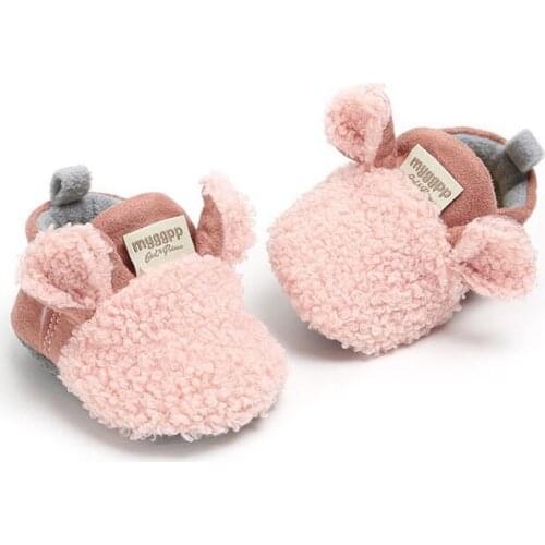 Toddler Baby Shoes Newborn Infant Kids Boys Baby Crib Shoes Cute Lamb Baby Prewalker Winter First Walkers Trainers
