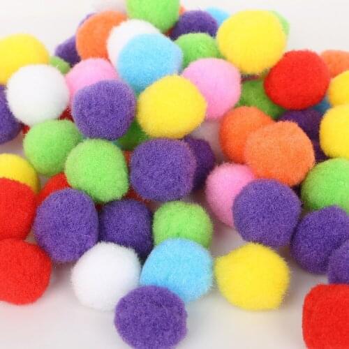 Fluffy Soft Pompom Plush Pom Poms Ball 8mm 10mm 15mm 20mm 25mm 30mm Pompones DIY Handmade Sewing Craft Kids Toy Wedding Decor