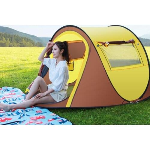 Hot selling CZX-400 Pop Up 2 Person Camping tent come with pegs+wind ropes+carry bag+logo printing,2 Person Pop Up tent
