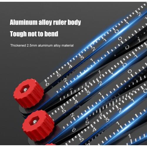 Tile Hole Locator Adjustable Tool Masonry Glass Fixed Angle Measuring Ruler Universal Angular Template Izer 12 Fold
