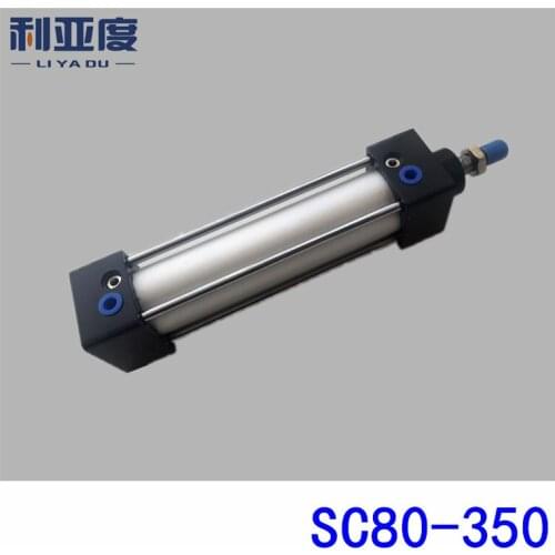 SC80*350 Rod aluminum alloy standard cylinder SC80X350 pneumatic components 80mm Bore 350mm Stroke