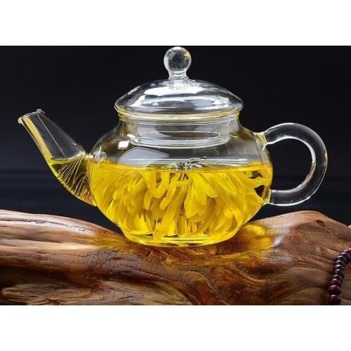 Glass High Resistance 250ml Glass Tea Pot Tea Used for Brewing Black Tea Flower Tea and Oolong Tea Kettle Teapot
