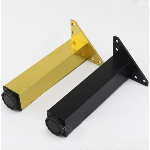 （Pack of 4pcs )20CM Furniture Table Legs Metal Sofa Cupboard Cabinet Furniture Leg Feet Stool Chair Leg Feet Gold /Black