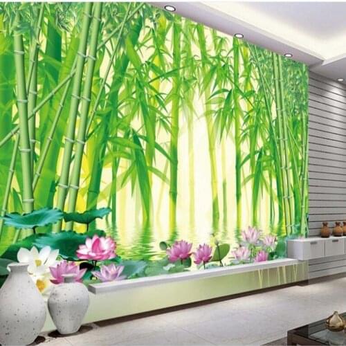 Wellyu Customized large fresco on the eyes beneficial to the green bamboo backdrop of wall paper wallpaper for walls 3 d