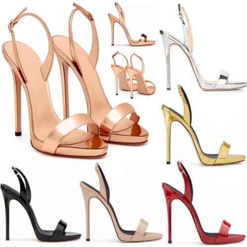 Women Stiletto Thin High Heel Back Strap Sandal Sexy Open Toe Evening Party Dress Shoes Fashion Ball Summer Lady Sandals F-SL-1