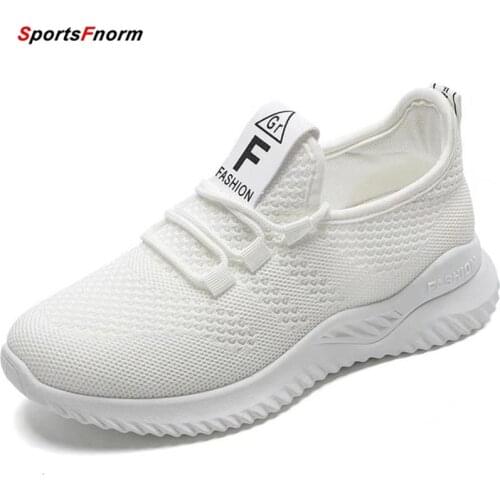 2021 Flying Weave Women Vulcanized Shoes High Quality Women Sneakers Slip On Flats Shoes Women Loafers Free Transportation 35-40