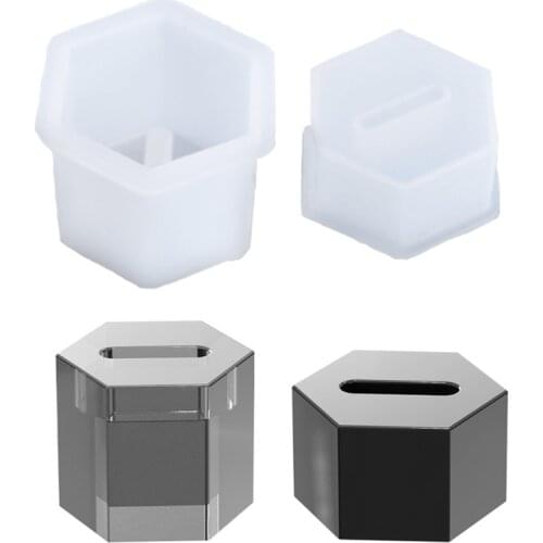 1/2Pcs Coaster Molds for Resin Casting Epoxy Resin Molds Silicone Great for Making Coasters DIY Resin Artwork Home Decor