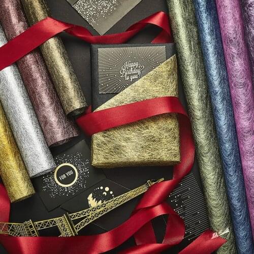 10Pieces/Set 58cm*58cm Silk Wrapping Paper Flowers Roses Creative Bouquet DIY Gift Wrapping Wedding Decoration