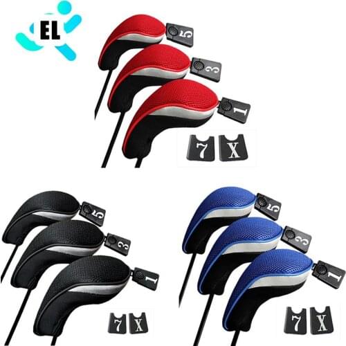 3Pcs/Set Club Heads Cover Soft Wood Golf Club Driver Headcovers Professinal Golf Head Covers Protect Set 3 Colors