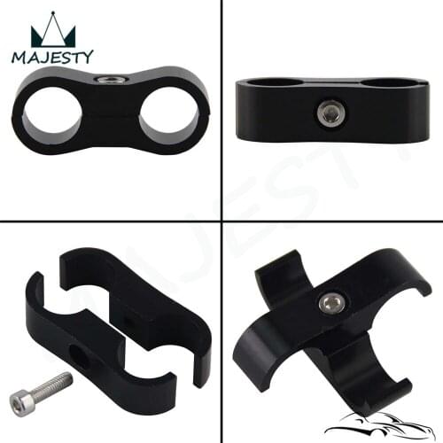 4pcs AN -4 AN4 11MM Braided Hose Separator Clamp Fitting Adapter Bracket