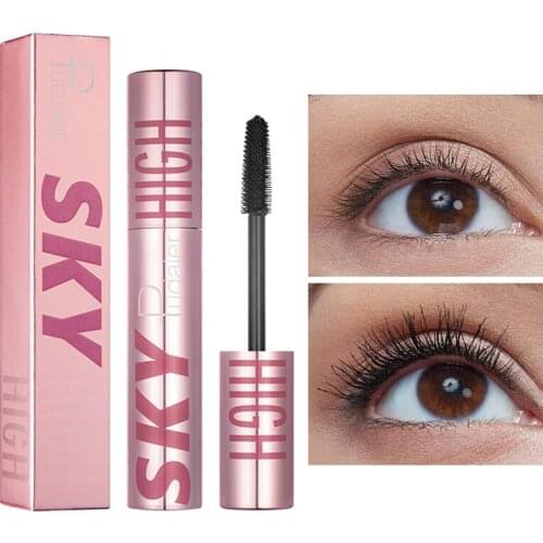 4D Silk Fiber Mascara Curling Volume Eyelashes Extension Cosmetics Waterproof Long Lasting Fast Dry Makeup Black Mascara