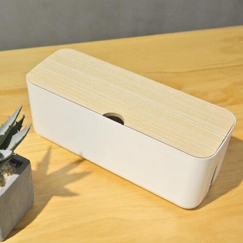 Household Wire Storage Box Anti-Dust Case for Organizing Charger Socket Cables Storage Box Plastic Multifunction Anti-dust