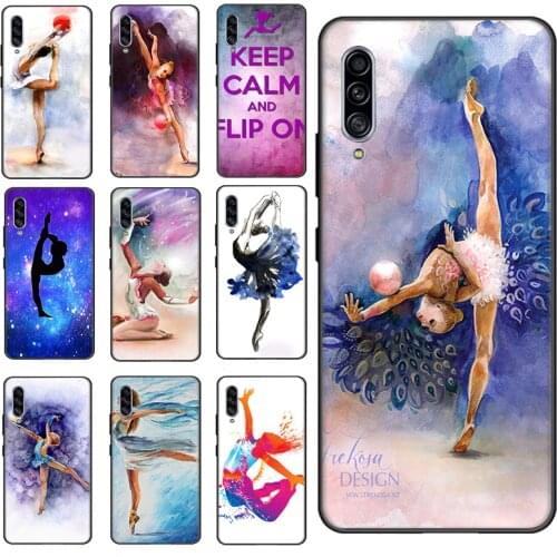 Desxz Phone Case for Samsung Galaxy A30 A51 A50 A71 A12 A32 A52 4G 5G Cover Love Gymnastics Oil Painting
