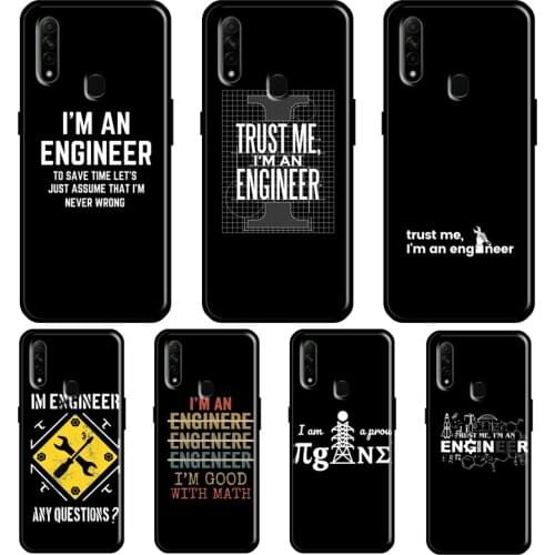 I m An Engineer I m Good At Maths For OPPO A15 A1K A3S A5S A52 A72 A91 A83 A93 Find X3 Pro Reno 2 Z A5 A9 A31 A53 2020 Case