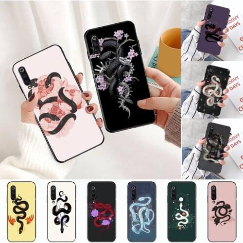 Flower dragon snake Phone Case For xiaomi Redmi 5 5A plus 7A 8 note 2 3 4 5 5A 6 7 GO K20 A2
