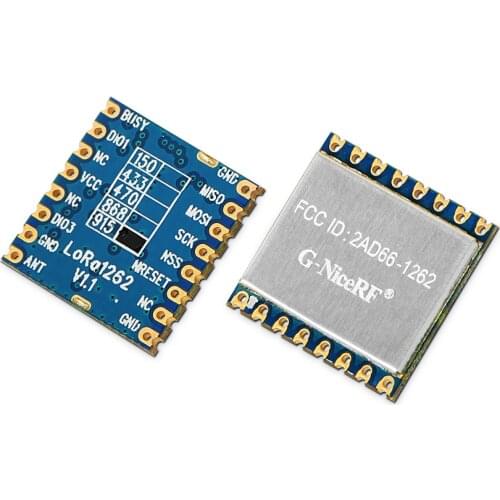 G-NiceRF FCC 915mhz LoRa1262 SX1262 LoRa RF Module 22dBm 160mW 1.5ppm TCXO SPI
