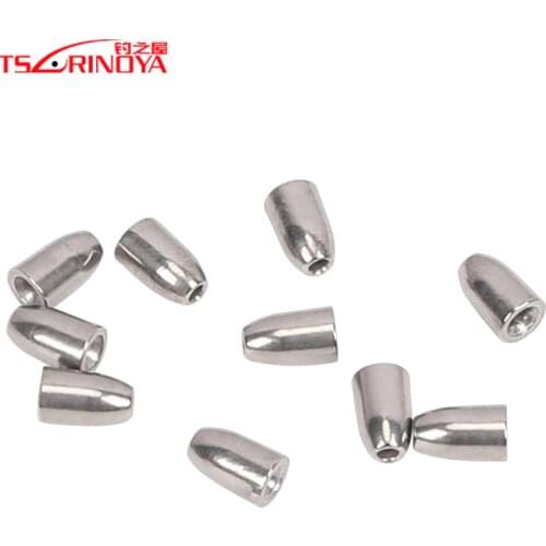 TSURINOYA Tungsten Steel Fishing Sinker 1.7g/3.5g/5.25g/7g Bullet Shape Fishing Weight For Texas Rig Bait Fishing Accessories